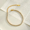 18K Vacuum Plated Stainless Steel Women's Bracelet With Geometric Zircon Design Light Luxury Fashion Jewelry