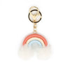 Key Chain Cotton Thread Handwoven Rainbow Pendant