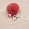 Key Chain Fur Ball Rex Rabbit Fur Kitty Animated Protagonist Metal Electroplated Car Hanging Ornament