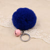 Key Chain Fur Ball Rex Rabbit Fur Kitty Animated Protagonist Metal Electroplated Car Hanging Ornament