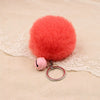 Key Chain Fur Ball Rex Rabbit Fur Kitty Animated Protagonist Metal Electroplated Car Hanging Ornament