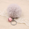 Key Chain Fur Ball Rex Rabbit Fur Kitty Animated Protagonist Metal Electroplated Car Hanging Ornament