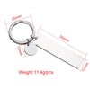 Key Chain Stainless Steel Long Round Fashion Geometric Electroplated Pendant Accessories