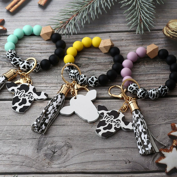 Keychain And Bracelet Plastic Resin Geometric Handmade