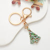 Keychain Pendant Zinc Alloy Christmas Tree Electroplated With Christmas Style