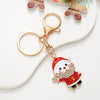 Keychain Pendant Zinc Alloy Christmas Tree Electroplated With Christmas Style