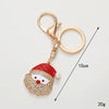Keychain Pendant Zinc Alloy Christmas Tree Electroplated With Christmas Style