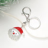 Keychain Pendant Zinc Alloy Christmas Tree Electroplated With Christmas Style