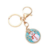 Keychain Pendant Zinc Alloy Christmas Tree Electroplated With Christmas Style