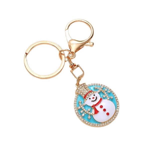 Keychain Pendant Zinc Alloy Christmas Tree Electroplated With Christmas Style