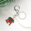 Keychain Pendant Zinc Alloy Christmas Tree Electroplated With Christmas Style
