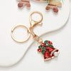 Keychain Pendant Zinc Alloy Christmas Tree Electroplated With Christmas Style