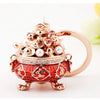 Keychain Zinc Alloy Cross Rhinestone Modern Art Creative