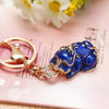 Keychain Zinc Alloy Cross Rhinestone Modern Art Creative