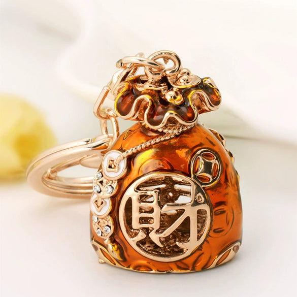 Keychain Zinc Alloy Cross Rhinestone Modern Art Creative