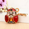 Keychain Zinc Alloy Cross Rhinestone Modern Art Creative