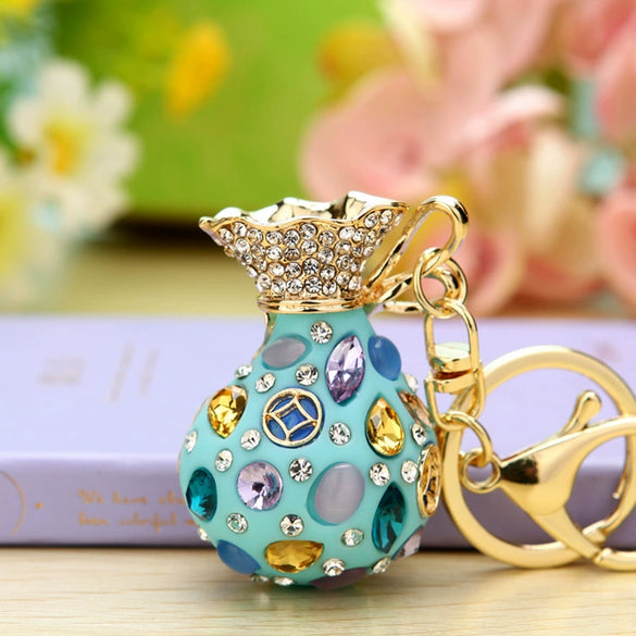 Keychain Zinc Alloy Cross Rhinestone Modern Art Creative