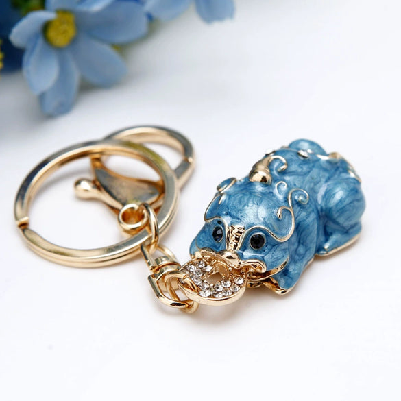 Keychain Zinc Alloy Cross Rhinestone Modern Art Creative
