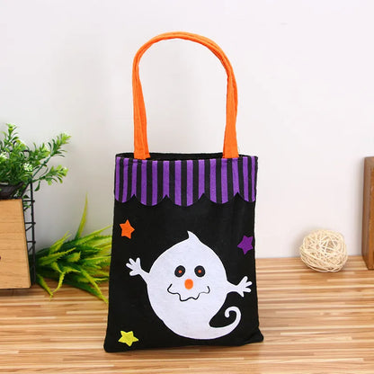 Kid'S Cloth Color Block Cartoon Style Square Open Shoulder Bag