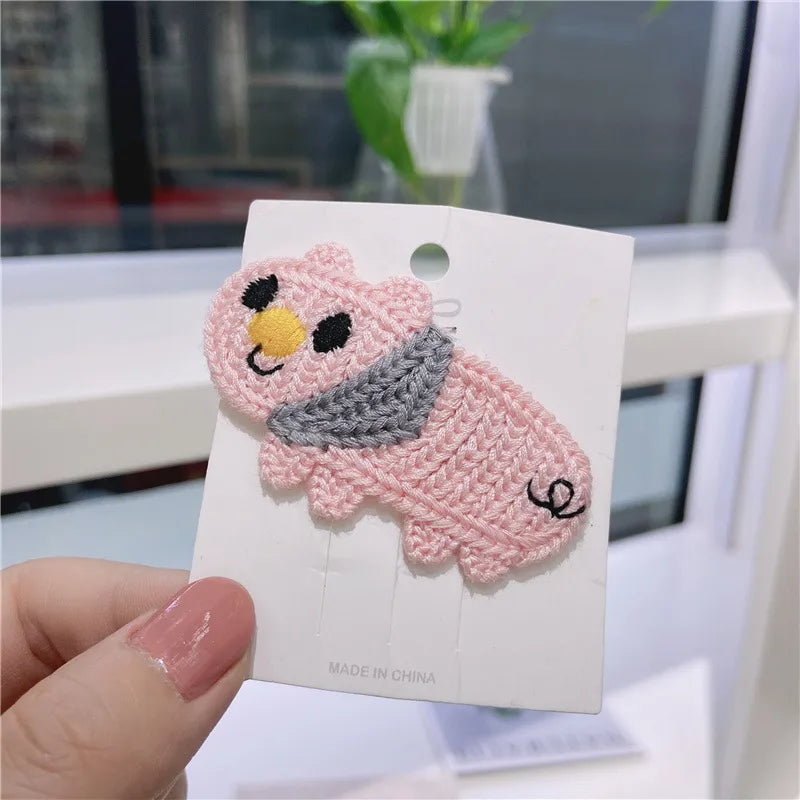 Kid'S Cute Animal Knit Hair Clip