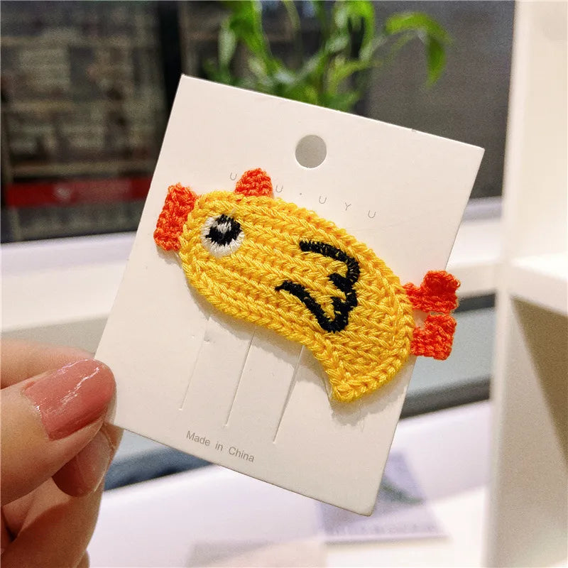 Kid'S Cute Animal Knit Hair Clip