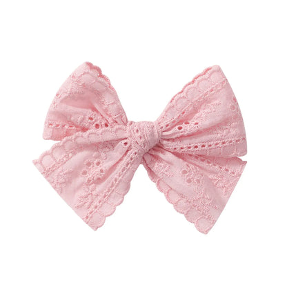 Kid'S Cute Bow Knot Cloth Lace Hair Clip