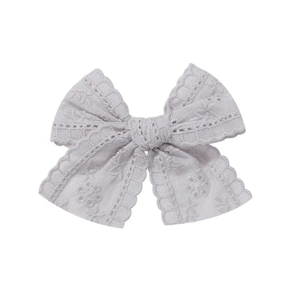 Kid'S Cute Bow Knot Cloth Lace Hair Clip