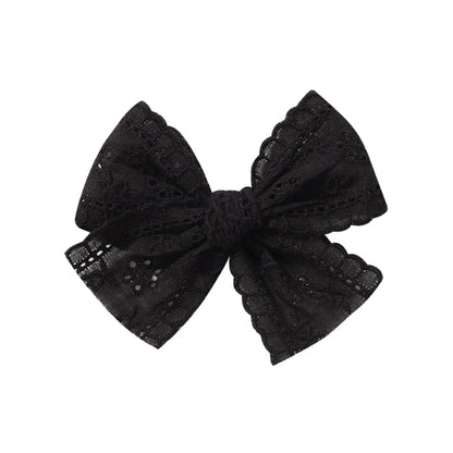 Kid'S Cute Bow Knot Cloth Lace Hair Clip