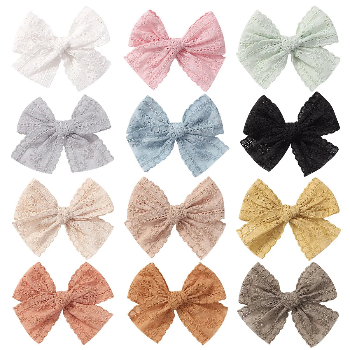 Kid'S Cute Bow Knot Cloth Lace Hair Clip