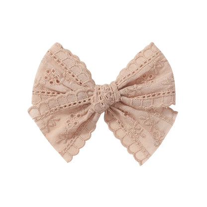 Kid'S Cute Bow Knot Cloth Lace Hair Clip