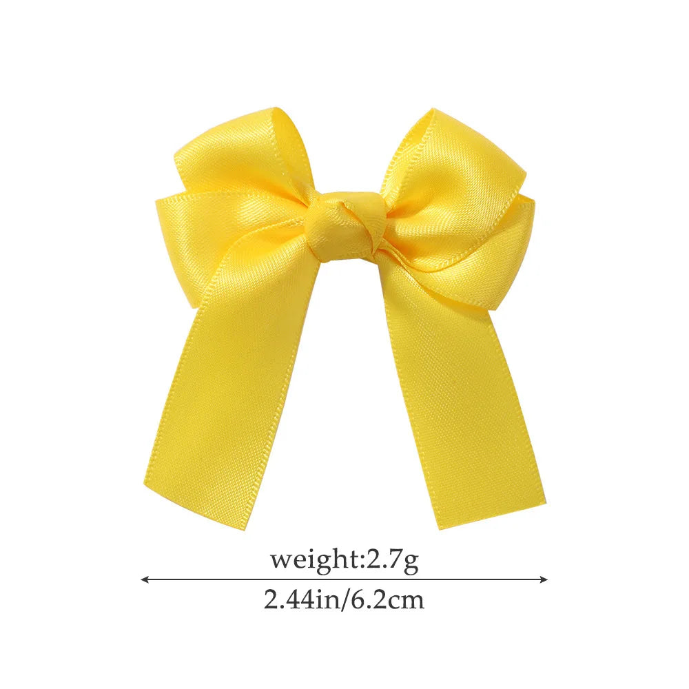 Kid'S Cute Bow Knot Polyester Cotton Hair Clip