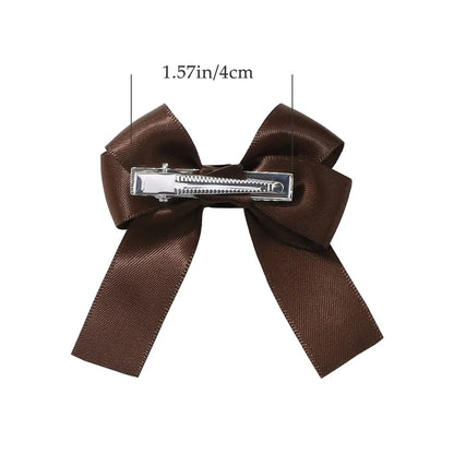 Kid'S Cute Bow Knot Polyester Cotton Hair Clip