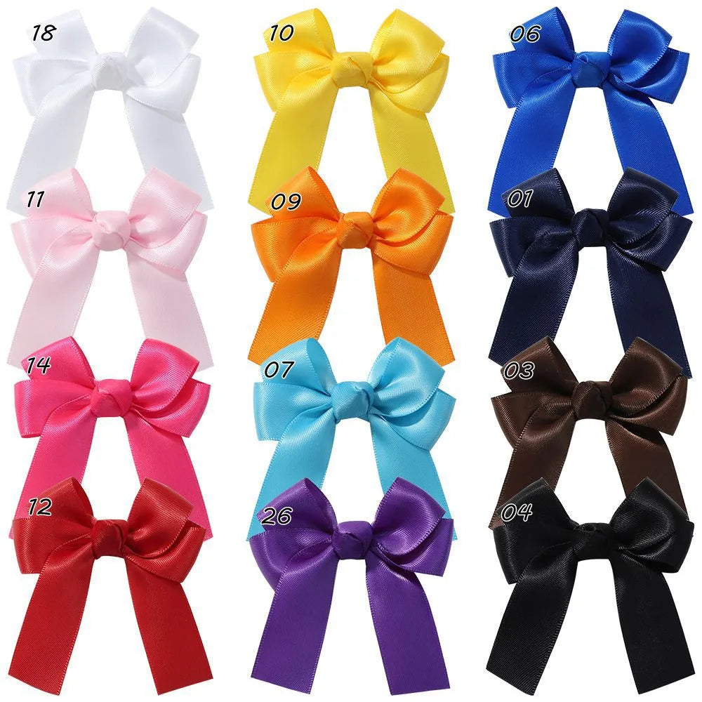 Kid'S Cute Bow Knot Polyester Cotton Hair Clip