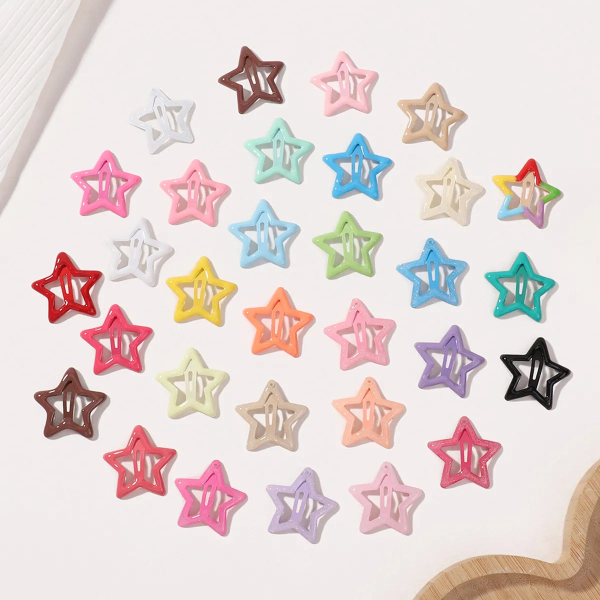 Kid'S Cute Cartoon Star Plastic Hair Clip