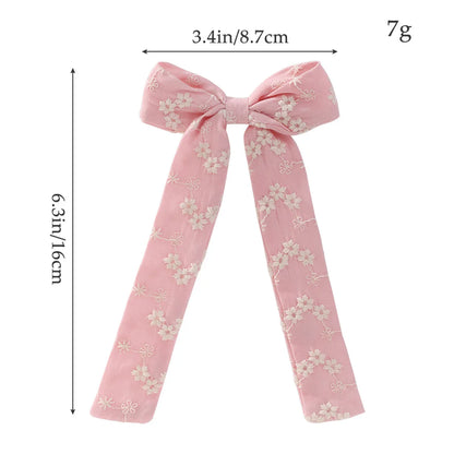 Kid'S Cute Flower Bow Knot Cloth Hair Clip