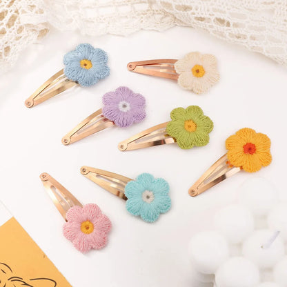 Kid'S Cute Flower Cloth Hair Clip