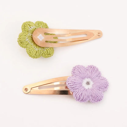 Kid'S Cute Flower Cloth Hair Clip