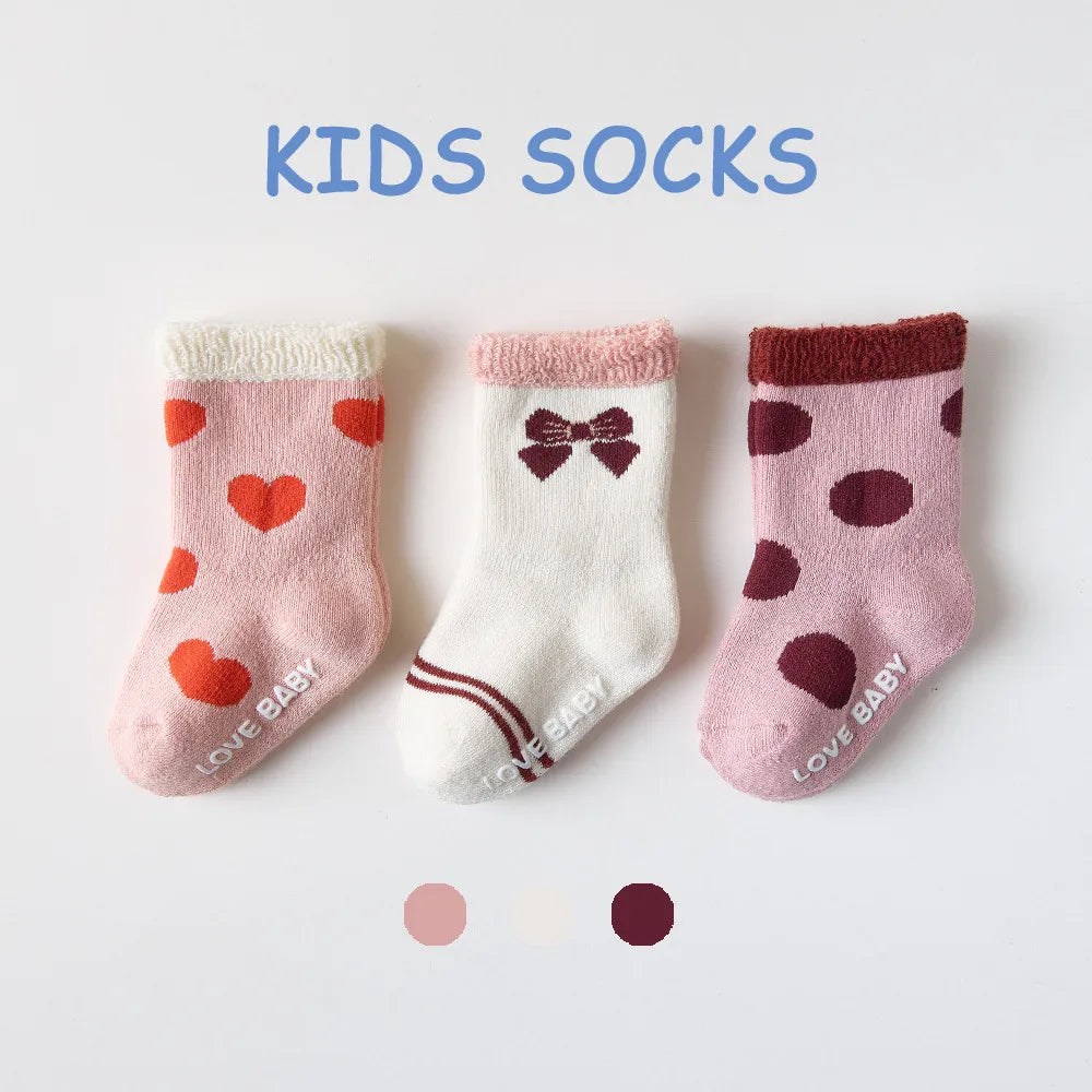 Kid'S Cute Round Dots Stripe Solid Color Cotton Jacquard Ankle Socks 1 Pair