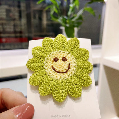 Kid'S Cute Simple Style Sun Fruit Cloth Knit Hair Tie