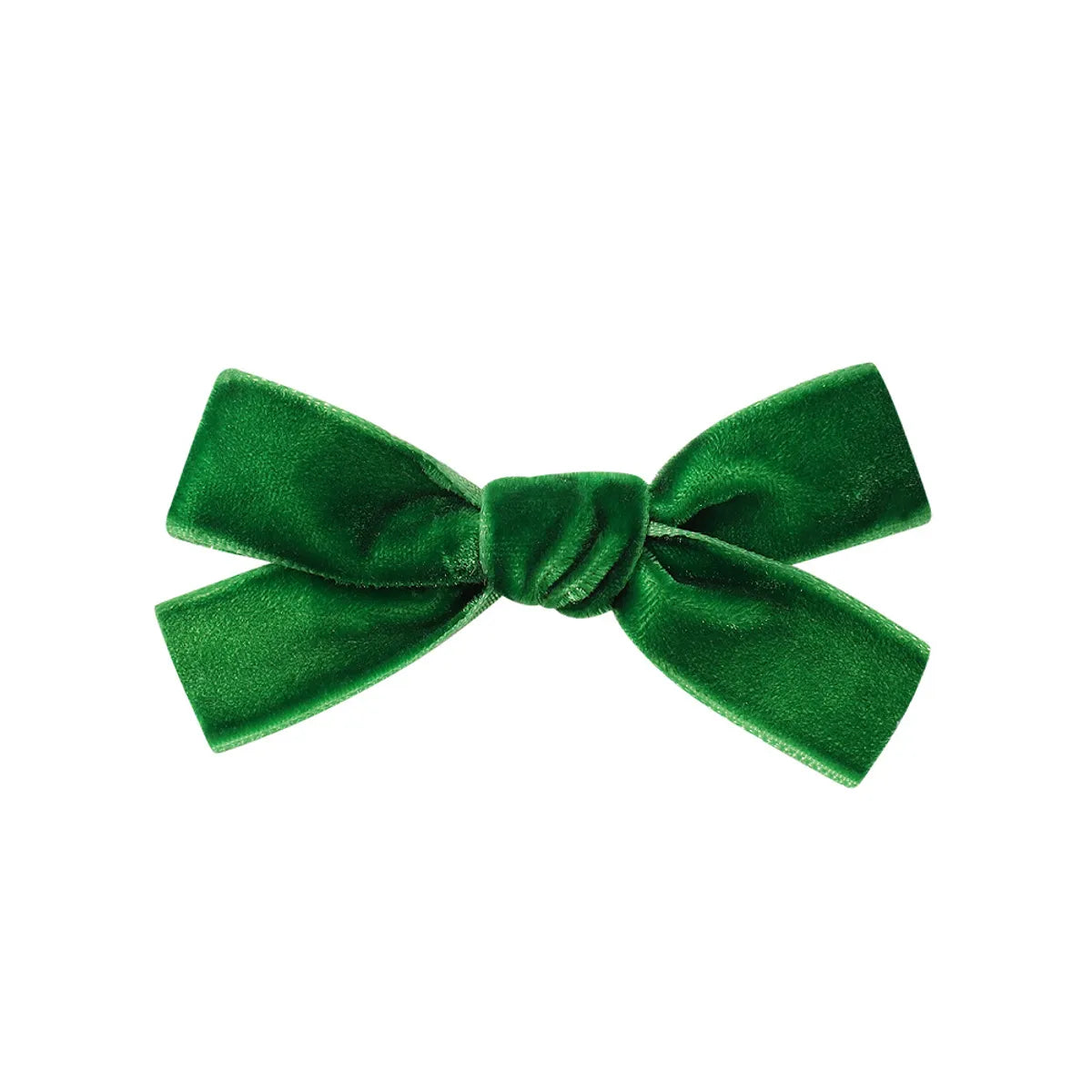 Kid'S Cute Solid Color Bow Knot Cotton Pleated Hair Clip