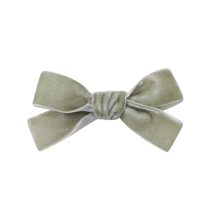 Kid'S Cute Solid Color Bow Knot Cotton Pleated Hair Clip