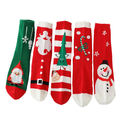 Kid'S Fashion Snowflake Cotton Jacquard Ankle Socks 1 Set