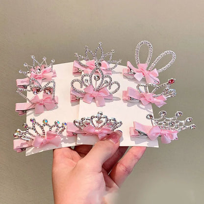 Kid'S Princess Cute Crown Rhinestone Hair Clip