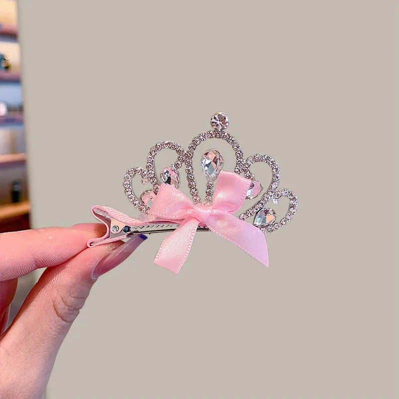 Kid'S Princess Cute Crown Rhinestone Hair Clip