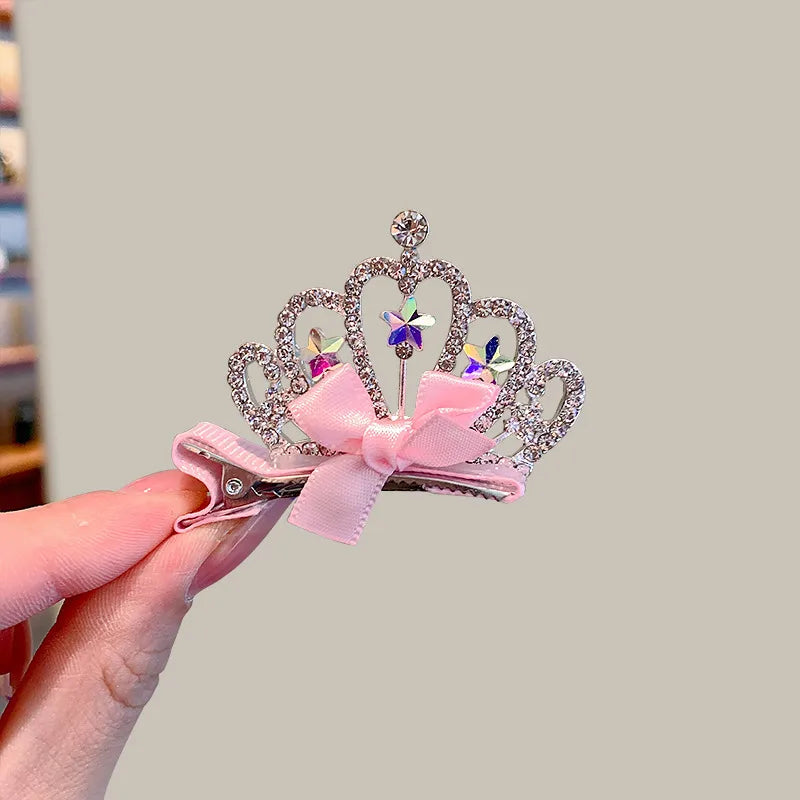 Kid'S Princess Cute Crown Rhinestone Hair Clip