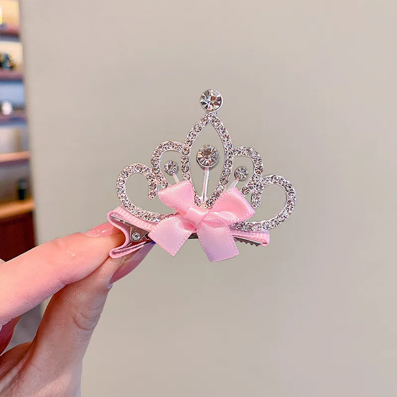 Kid'S Princess Cute Crown Rhinestone Hair Clip