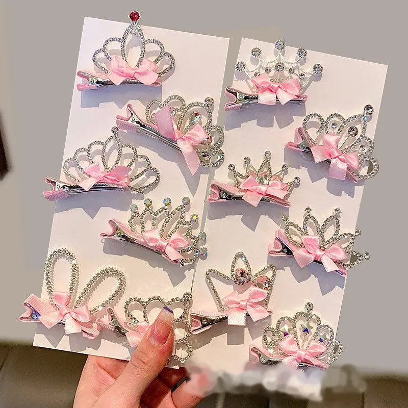 Kid'S Princess Cute Crown Rhinestone Hair Clip