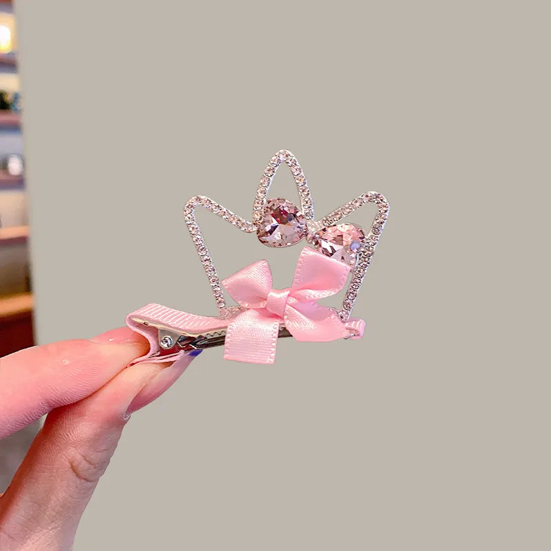 Kid'S Princess Cute Crown Rhinestone Hair Clip