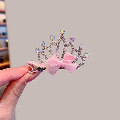 Kid'S Princess Cute Crown Rhinestone Hair Clip