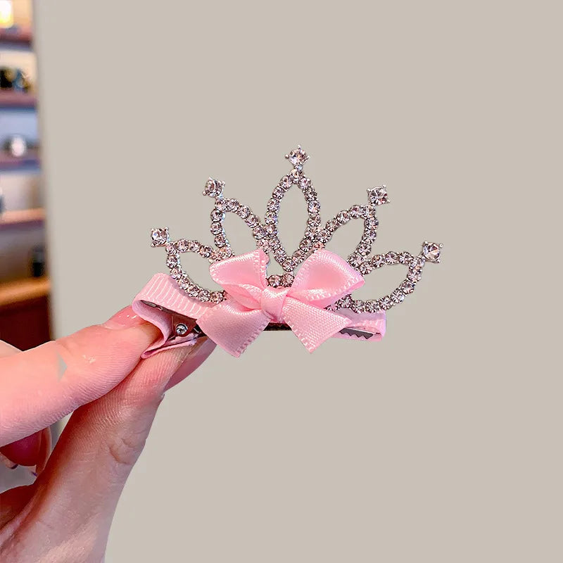 Kid'S Princess Cute Crown Rhinestone Hair Clip